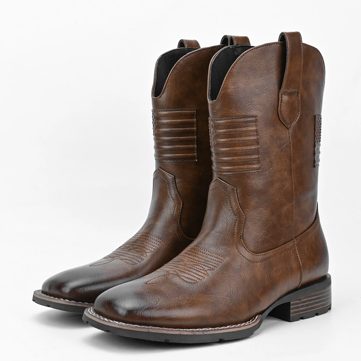 Men's Boots Personalized Design Fashionable Western Cowboy Boots
