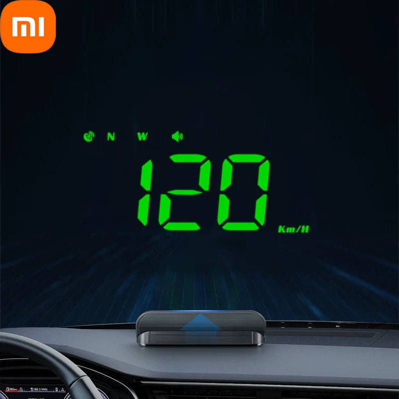 Xiaomi In-vehicle Speedometer HUD Head Up Display Digital Speed Mete GPS Compass Multifunctional Car Windshield Projector