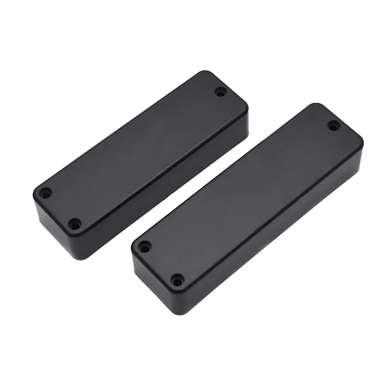 20pcs 3 Hole Electric Bass Pickup Sealed Cover Solid ABS Pickup Cover 100/108.5x32x20.1mm Black