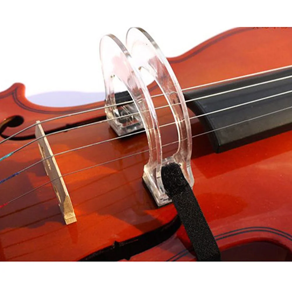 

Beginner Violin Bow Corrector Guide Transparent Plastic Material Improve Playing Skill Easy Installation Violin Bow Collimator