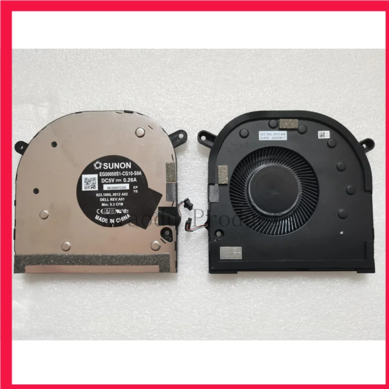 

EG50050S1-CG10-S9A DC5V 0,26A ДЛЯ DELL XPS 17 9700 ВЕНТИЛЯТОР охлаждения процессора ноутбука