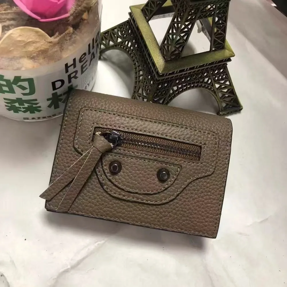 The First Layer of Cowhide Walle The Same Change  for Men and Women Mini Small Bag Versatile Key Ring Daily Relaxation