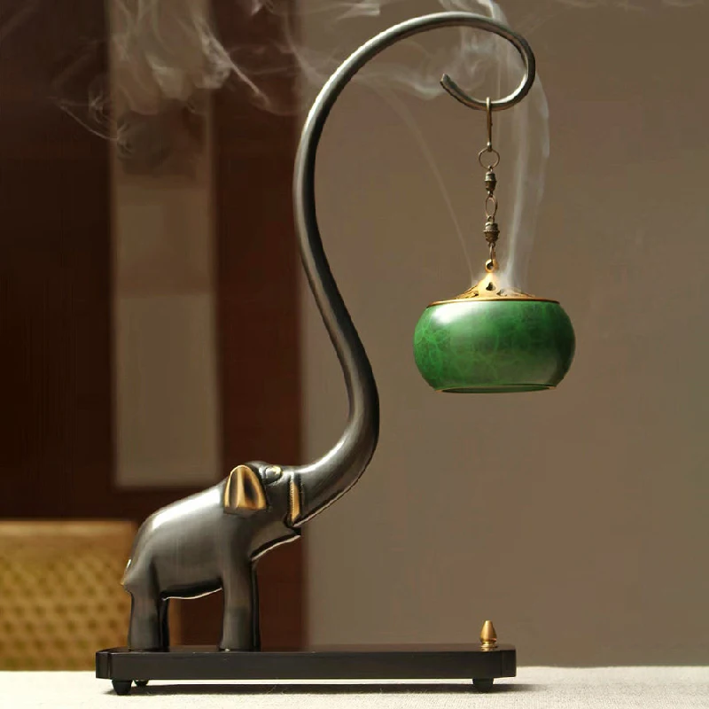 Backflow Copper Incense Burner Design Fashionable Incense Burner Vertical Interior Bedroom Quemador Inciensos Home Decoration
