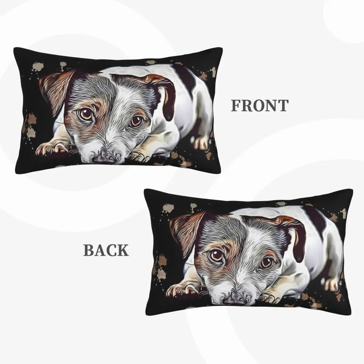 Sweet Jack Russell Terrier Gift Dog Lover Mum Rectangle Pillowcase Cushion Cover Decor Bedroom Bed Home Comfort Throw Pillow