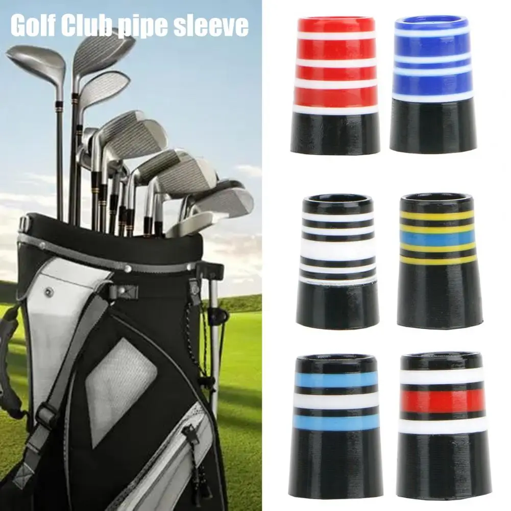 Multi Color 10Pcs Practical Color Block Design Golf Iron Ferrule Long Lasting Golf Shaft Ferrule Compact   for Outdoor