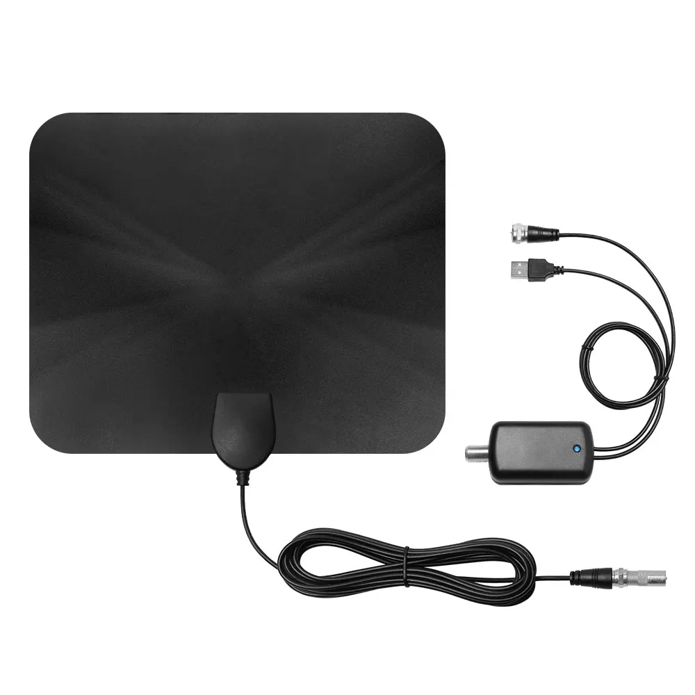 

250*220mm TVs Antennas Indoor Digital TV Antenna 1080P HD DVB-T2 ATSC 25Miles Digital Amplifier Aerial