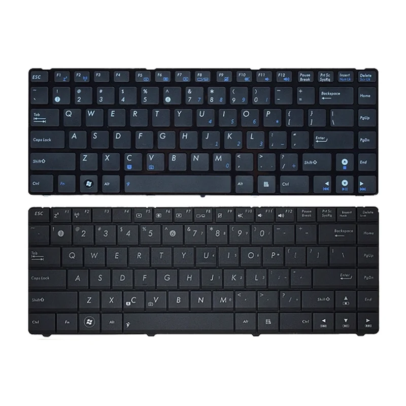 New Laptop Replacement Keyboard Compatible for ASUS B43A X44L X85V P43E X43s X84h X44h K42J K43S A43S A42J N43S P43SJ