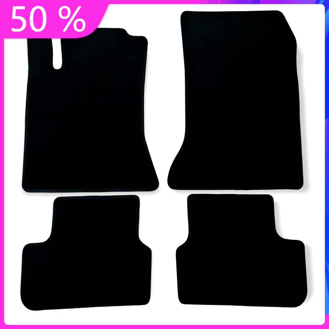 

Secure Car Floor Mats Velour For AMG Mercedes B Class 2011 to 2018 Liners Waterproof Black Carpet