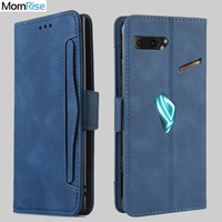 Wallet Cases For ASUS ROG Phone 2 ZS660KL Case Magnetic Book Flip Cover For ROG Phone 3 ZS661KS Leather Card Photo Holder Bags