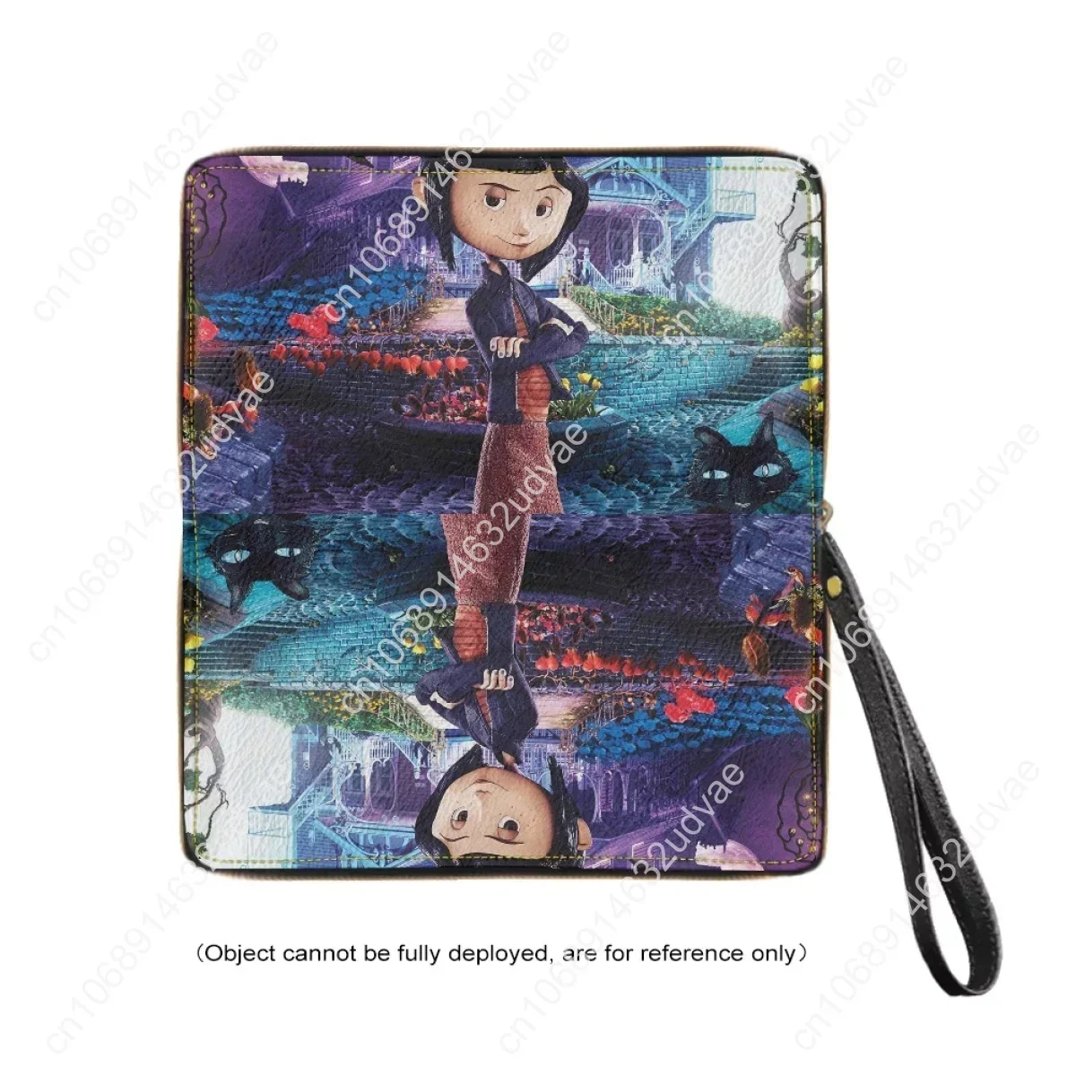 2023 Clutch Female Coraline Movie Cartoon Printing Casual Girl Long Wallet Retro PU Leather Small Wallet Phone Bags Portefeuille