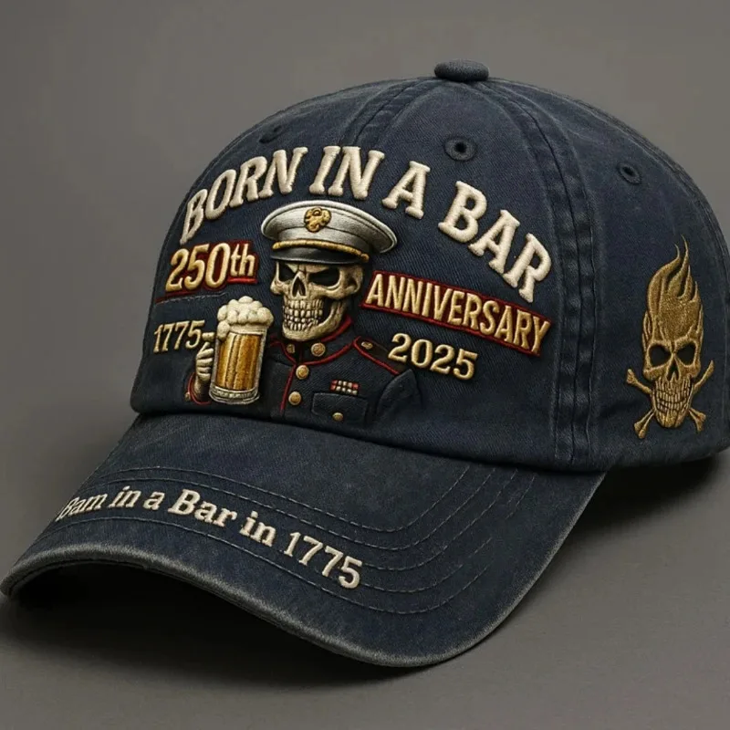Immagine 5: Cappello Commemorativo 250° Anniversario USA per Uomo, Berretto Patriottico con Design a Stelle e Strisce, Modello con Stampa Piatta