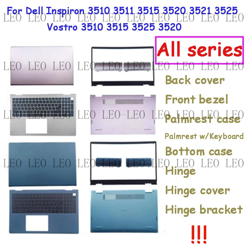 SS Back Panel Palmrest Floor Sleeve for Dell 3510 3511 3515 3520 3521 3525