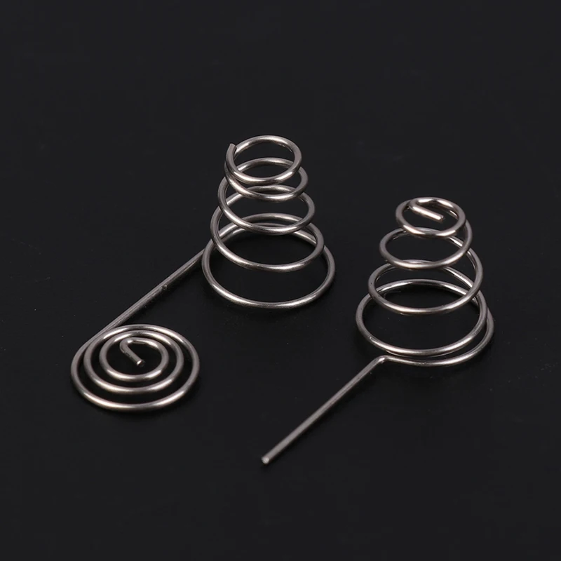 【F】5Pcs AAA AA Battery Positive Negative Coil Springs Contact Plate Nickel Wire Spring For DIY Electronic Accessories