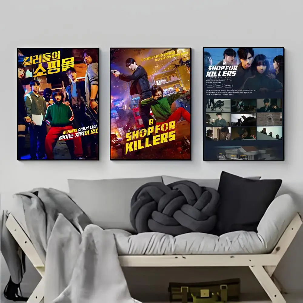 Dark Action Drama A S-Shop for Killers Poster Poster HD  Waterproof Wall Sticker Bar Living Room Decor Gift