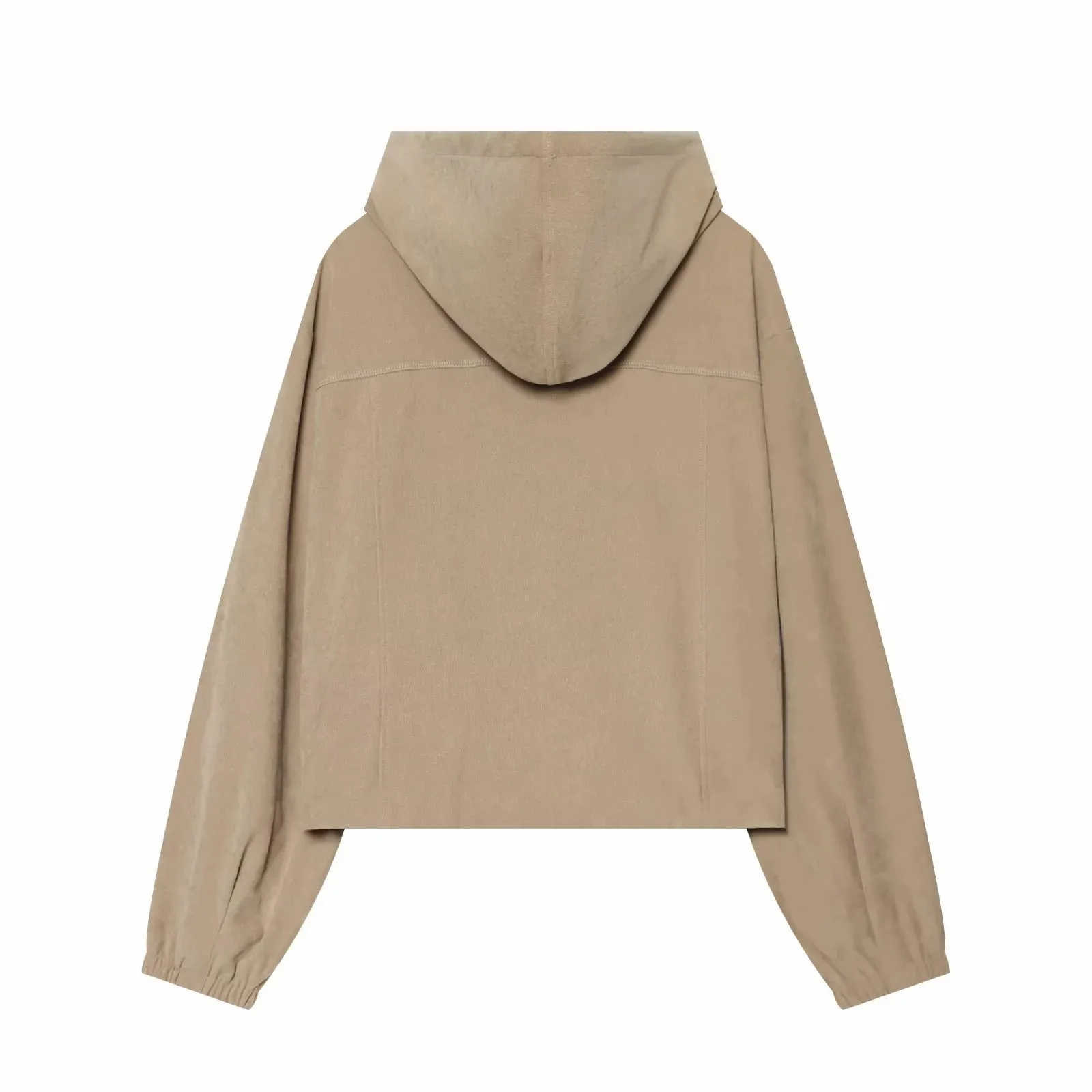 Damen-Hosen-Set 2-teilig, Neu 2026, Kapuzenjacke mit Reißverschluss, Weite Hose mit Kordelzug, Damen-Outfit – Detail 13