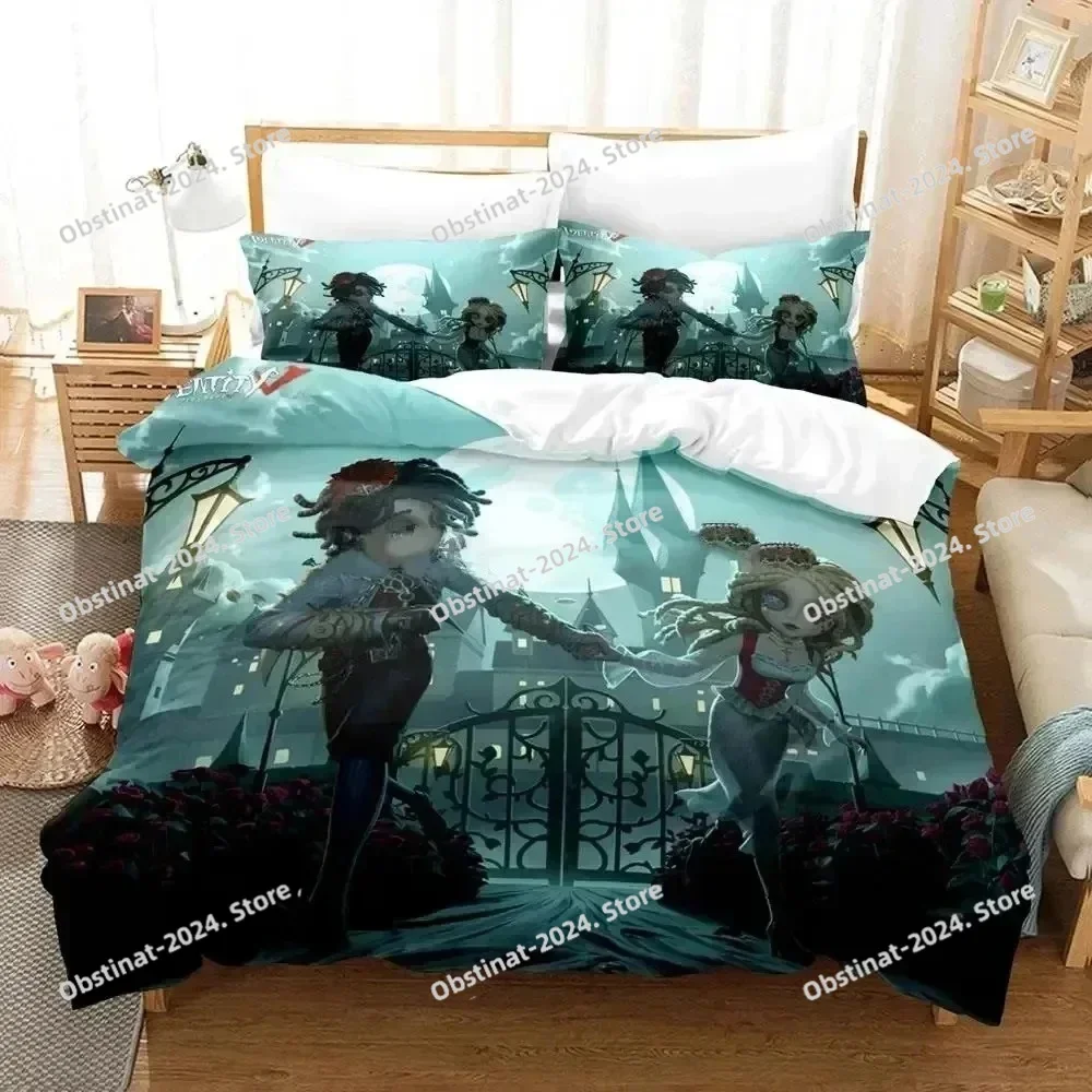 

3d Anime Game Identity V Bedding Set Printed With Pillowcase Bed Duvet Cover Soft Single Double Queen Super King Size Boys Adult