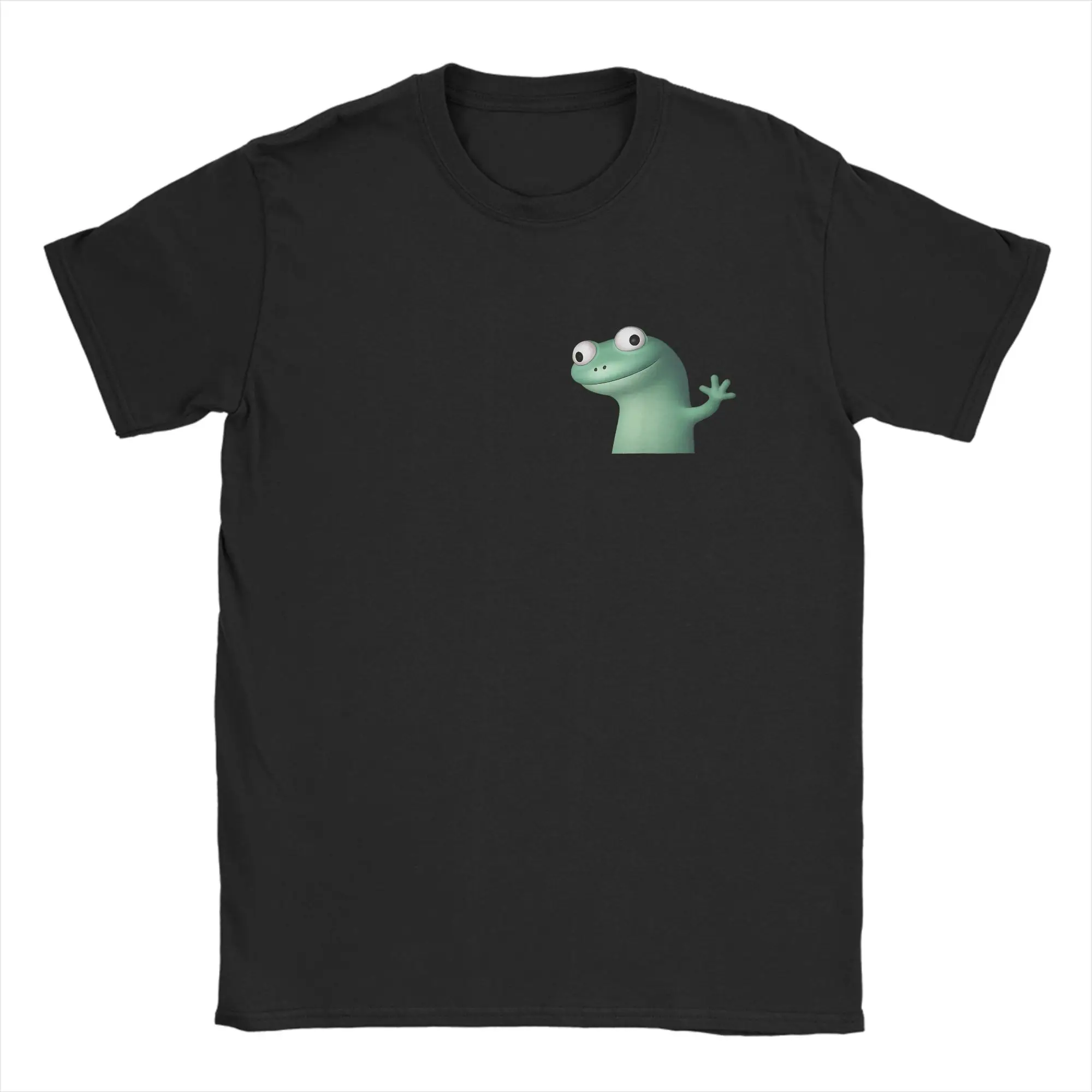 Tom Lizard Meme Hoppers  T Shirts Pure Cotton Fashion for Male T-Shirt Crew Neck Animals Tees Short Sleeve Clothes New Arrival