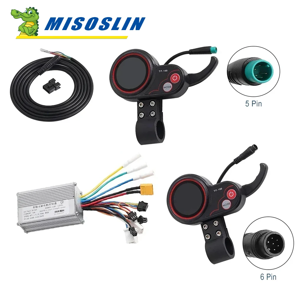 

For Kugoo M4 Electric Scooter 5/6 Pin TF-100 Throttle Display 36V 16A Brushless Intelligent Motor Controller Instrument Display