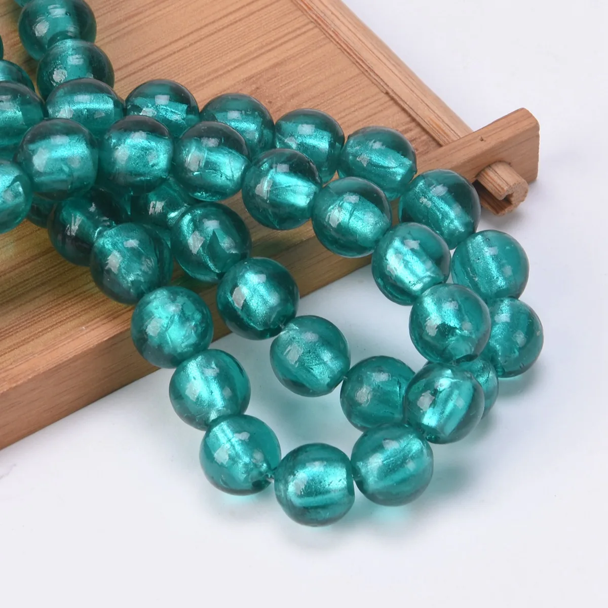 10 stücke Runde 8mm 10mm 12mm Folie Murano Glas Lose Perlen für DIY Handwerk Schmuck, Die Entdeckungen