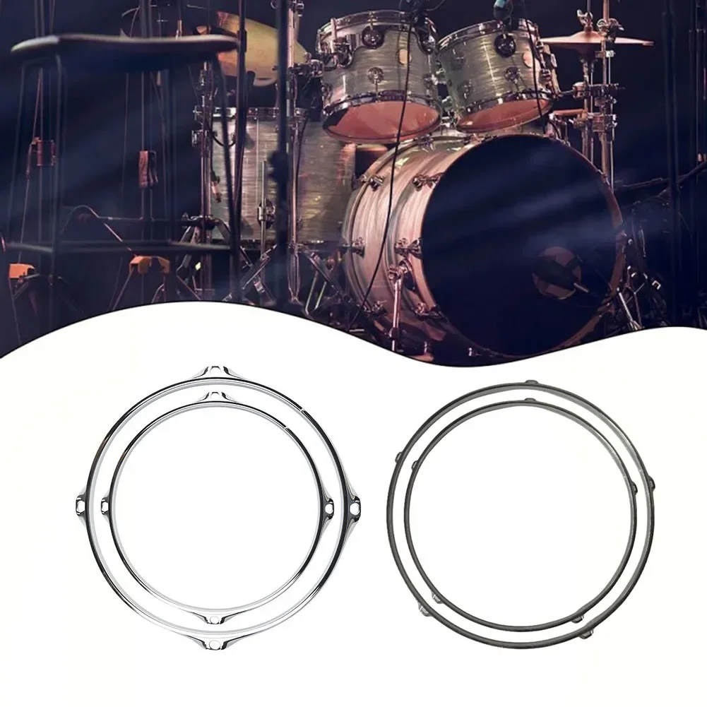 1pc Snare Drum Hoop Ring Rim Frame Drum Pressure Ring Heavy Duty Rim Guard Metal Drum Hoops Rim Protector Batter Hoop Silencer