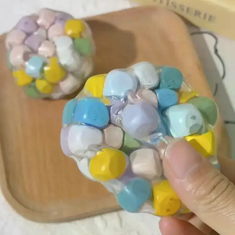 Untuk Anak-anak Dewasa Kecemasan Relaksasi Hadiah Remas Bola Buatan Tangan Mainan Pereda Stres Mainan Sensorik Super Lembut