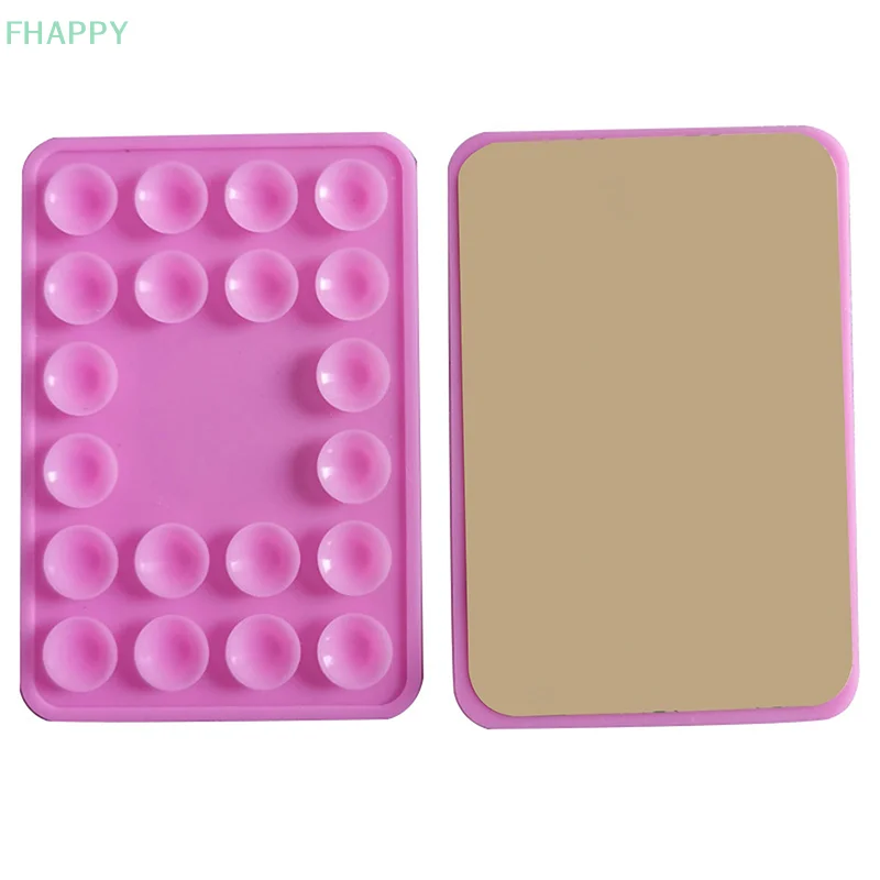 Silicone Suction Pad For Mobile Phone Fixture Suction Cup Backed Adhesive Silicone Rubber Sucker Pad For Fixed Pad
