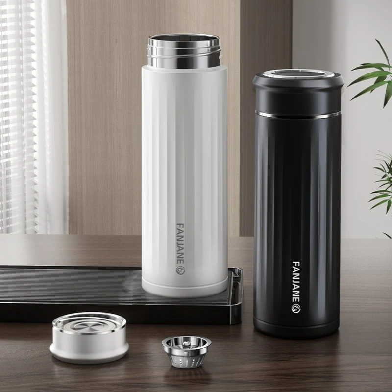 400ml 316 Stainless Steel Tea Thermos Cup Bottle Make Teas Water Separated Cup Thermos Tea Cup Separates Tea Water Business Gift