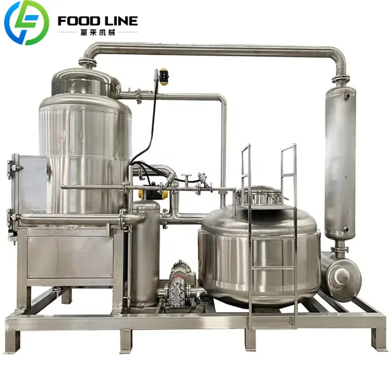 Vacuum Fryer Machine Commercial Low Temperature Stainless Steel Fryer with Centrifugal Deoiler for Crispy Chips Snacks Custom