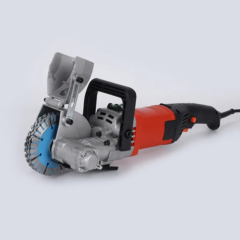 Electric Wall Chaser Slotting Machine, One‑time Forming Groove Cutter for Concrete Cement Stone, Wall Grooving Tool for Water