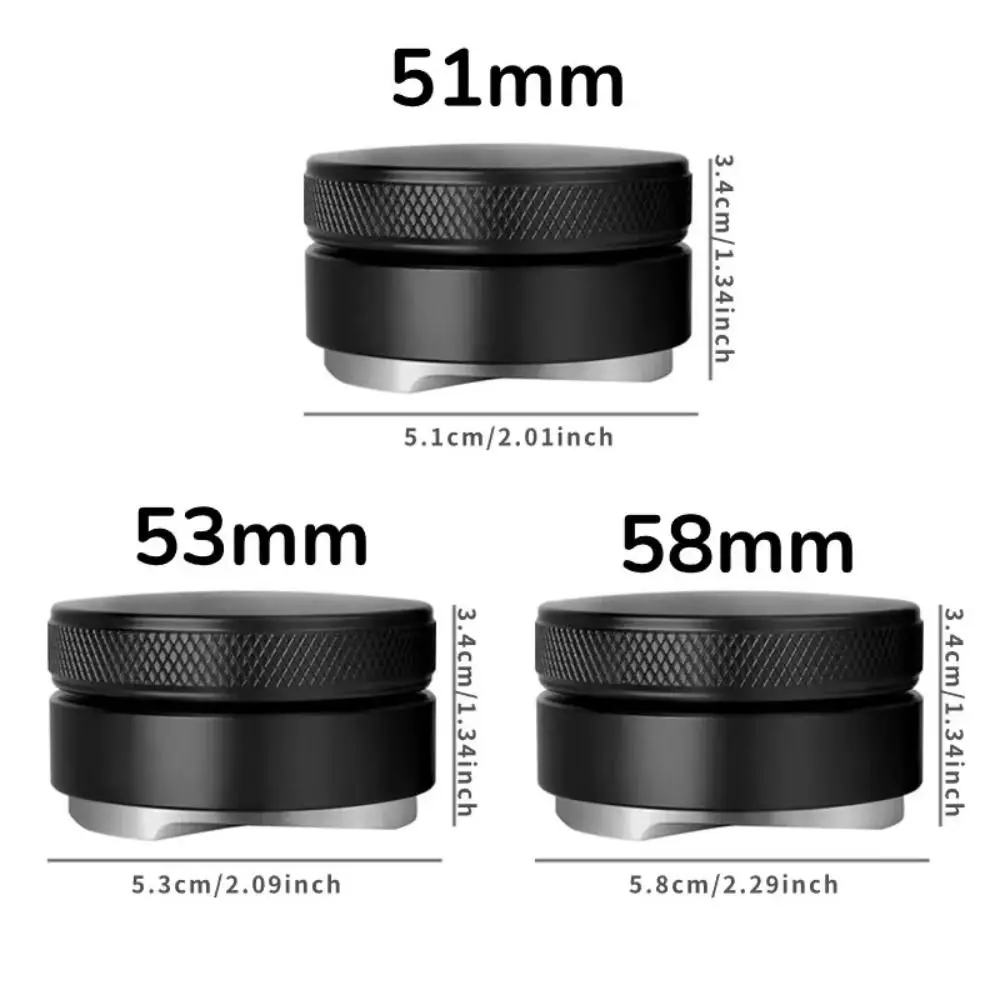 304 Stainless Steel Coffee Distributor Anti-slip Adjustable Espresso Distribution Tool 3 Angled Slopes 51/53/58mm