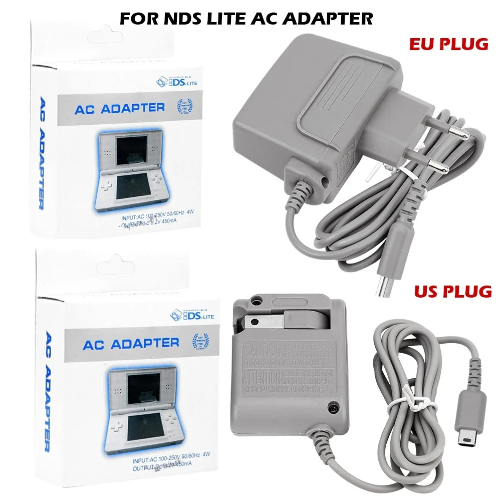 AC 100-240V Charger Travel Wall EU US Plug Charger Adapter Power Supply for NDS DSL DS Lite NDSL AC Adaptor Accessoires
