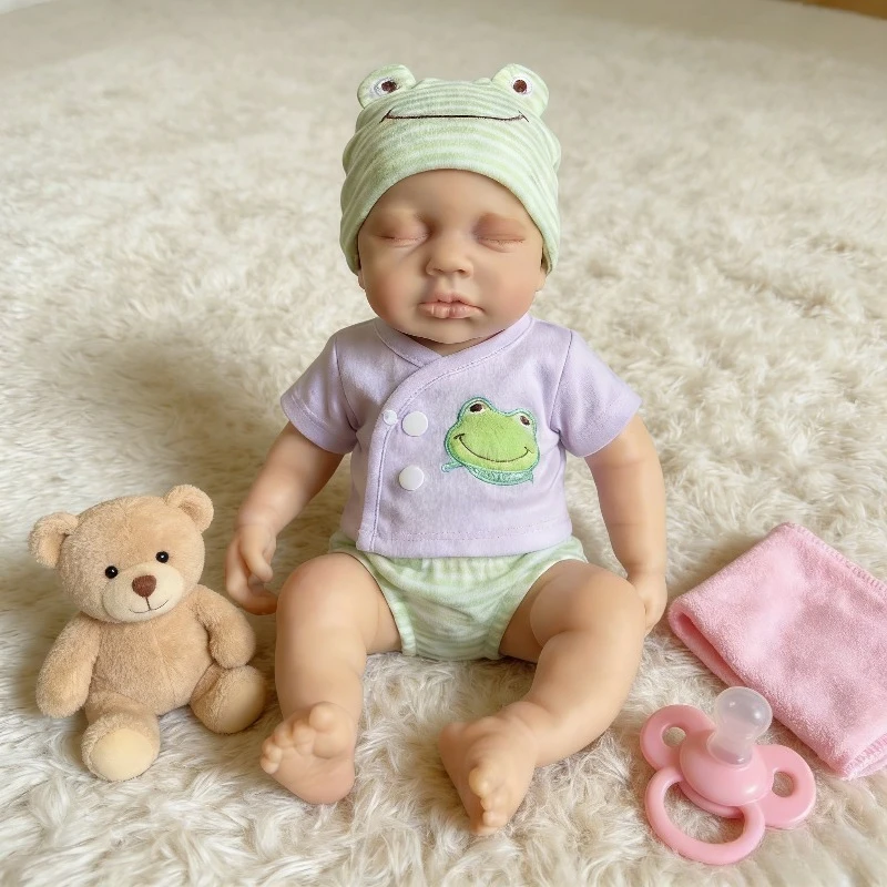 

12inch Solid Silicone Baby Girl Doll Soft Touch mini Dolls for Girls