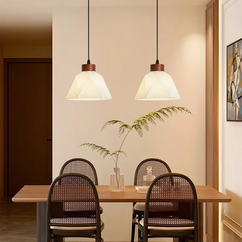 Lomin 3d Printed Pendant Light, Eco-friendly Materials For Restaurants And Bars, Vintage Style Chandelierwood Cream Color, Cre