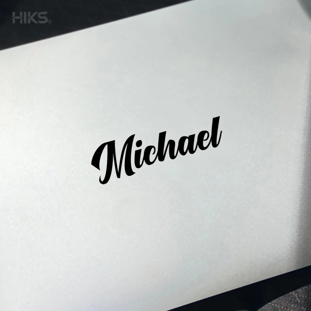 3PCS Custom Name Stickers Personalized Handwritten Quote Vinyl Decals Waterproof for Wedding Birthday Party Christmas Home Decor view 5