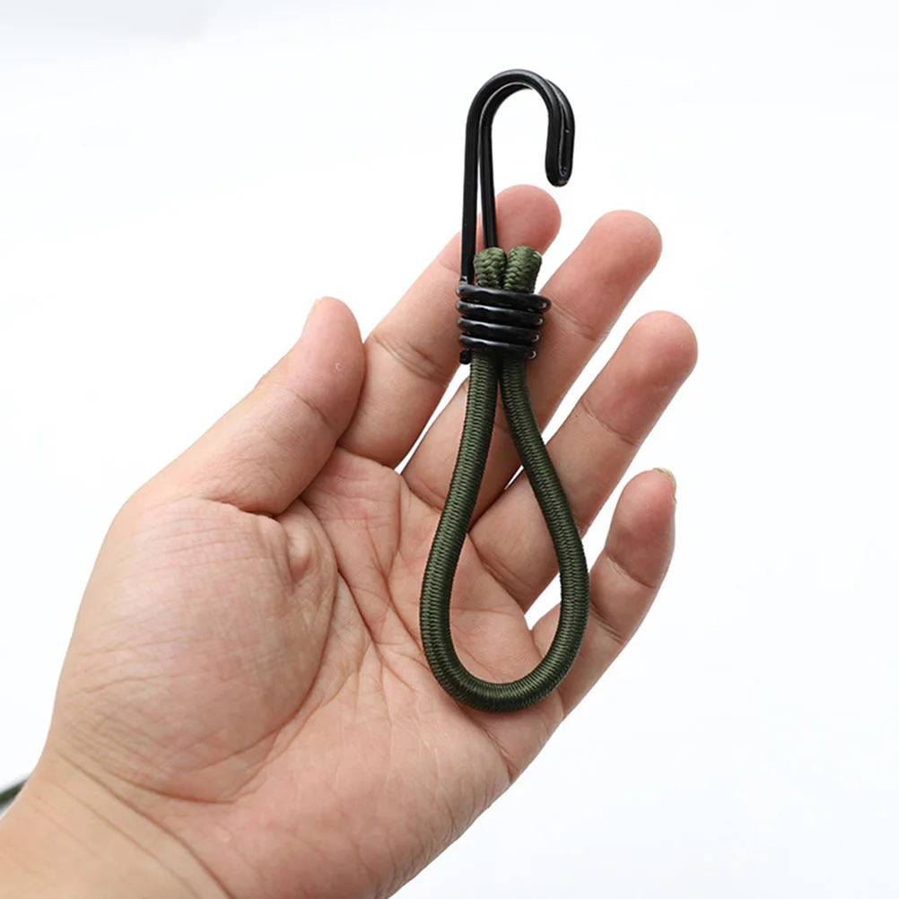 

4pcs Heavy Duty Bungee Cords Outdoor Camping Supplies Tent Fastener Elastic Rope Hook For Tarp Canopy Accessories Strong Durable