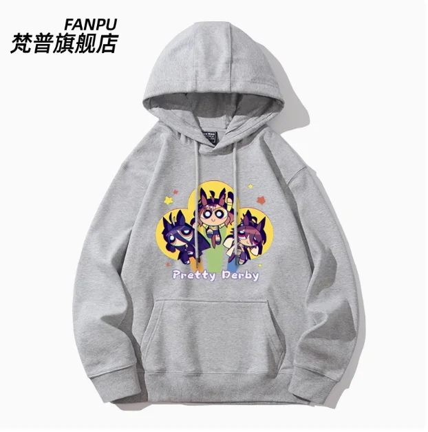 Anime Umamusume: Pretty Derby Hooded Hoodie Cosplay Autumn Winter Men Women Coat Loose Jacket Tops