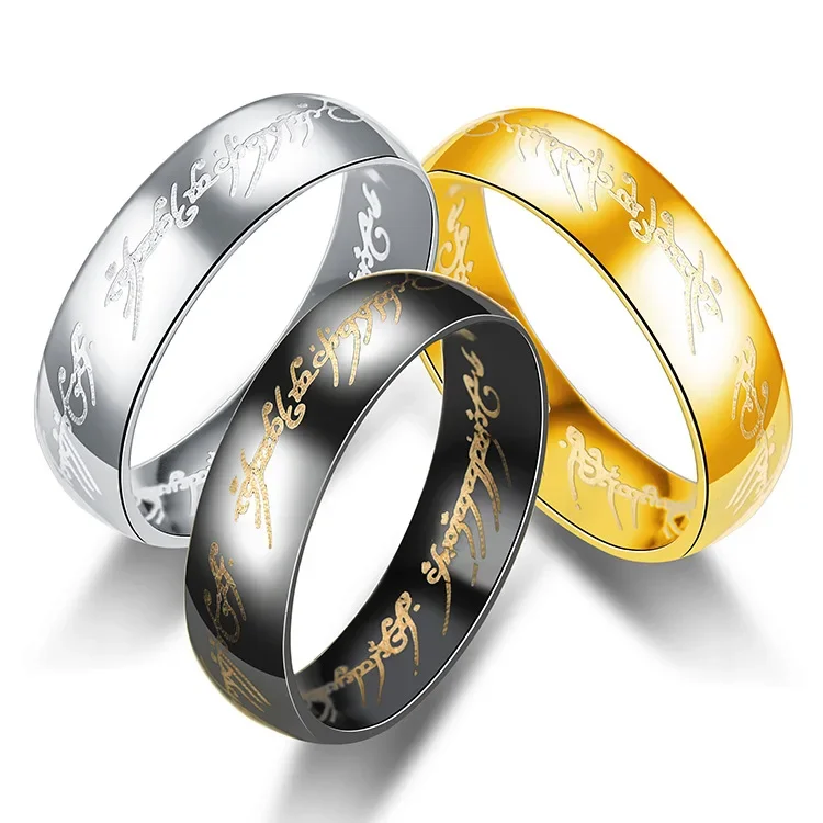 1Piece New Ring for Men 6mm Couple Cute Things Lord of The Rings for Men Women Accessories Couple Decoration Gifts Wholesale