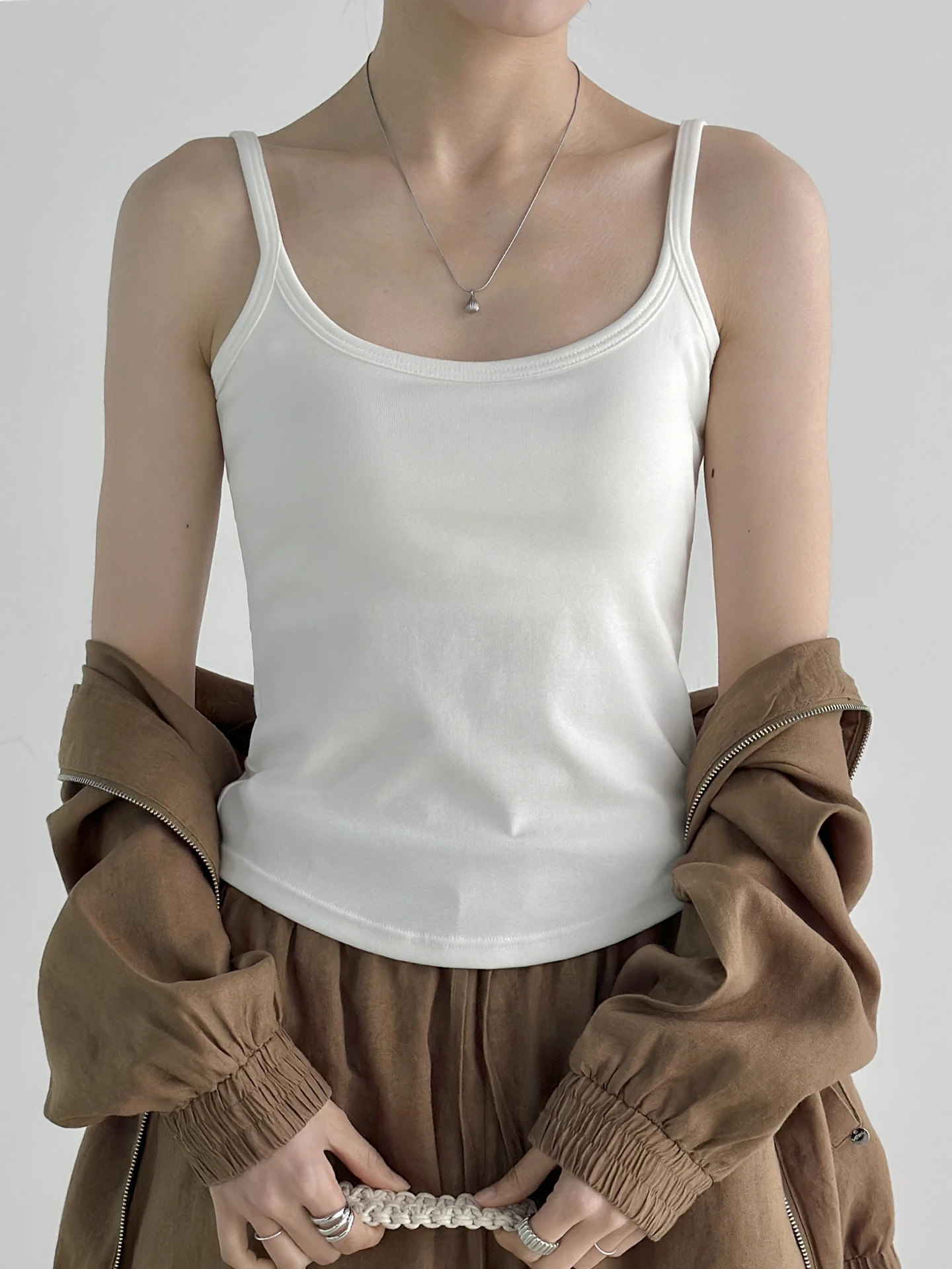 Camiseta sin mangas para mujer con sujetador incorporado, diseño sin tirantes ni espalda, mezcla de algodón, cómoda y transpirable, chaleco de verano