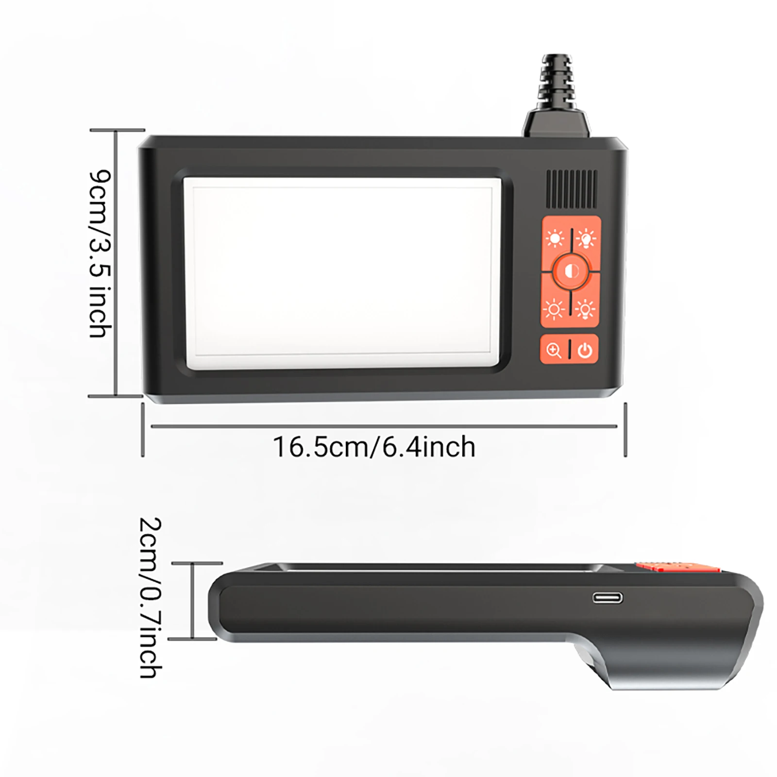 Two-Way 180° Articulating Borescope Camera 8.5MM /6.2MM Endoscope Snake Inspection Camera With Carring bag for iPhone Android