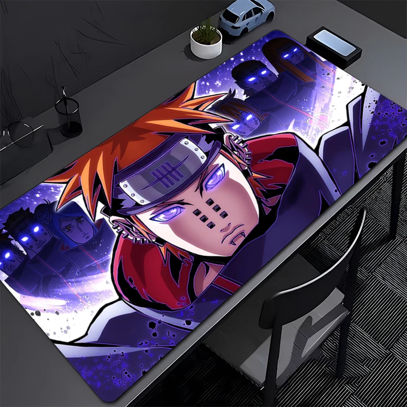 

Gaming Mousepad Naruto Pain Anime Mouse Mat Office Gamer Computer Non-Slip Mouse Pad HD Print Large Desk Mat PC carpet Mousepad