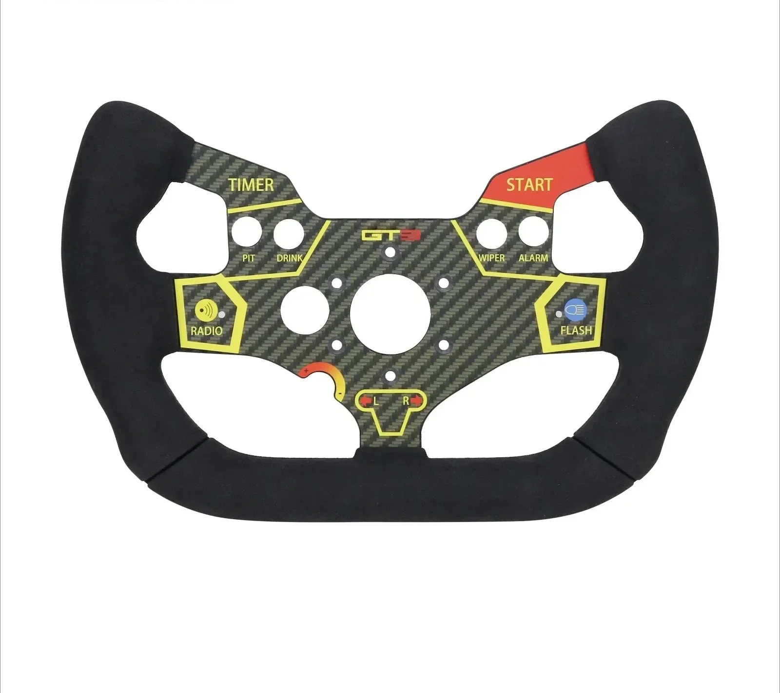 Clara Tools StoreSIM Racing Steering Wheel PC Racing Wheel Suede Handle For SIMAGIC T300 GT1 Lamborghini Huracan GT3/F1 TGT-GTC