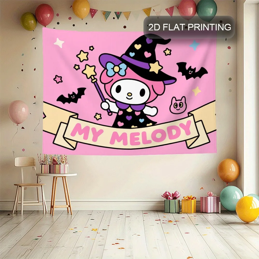 

Милый гобелен в мультяшном стиле «Мейли» — украшение для вечеринок с персонажами, подходит для классных комнат, дней рождения и фотозон