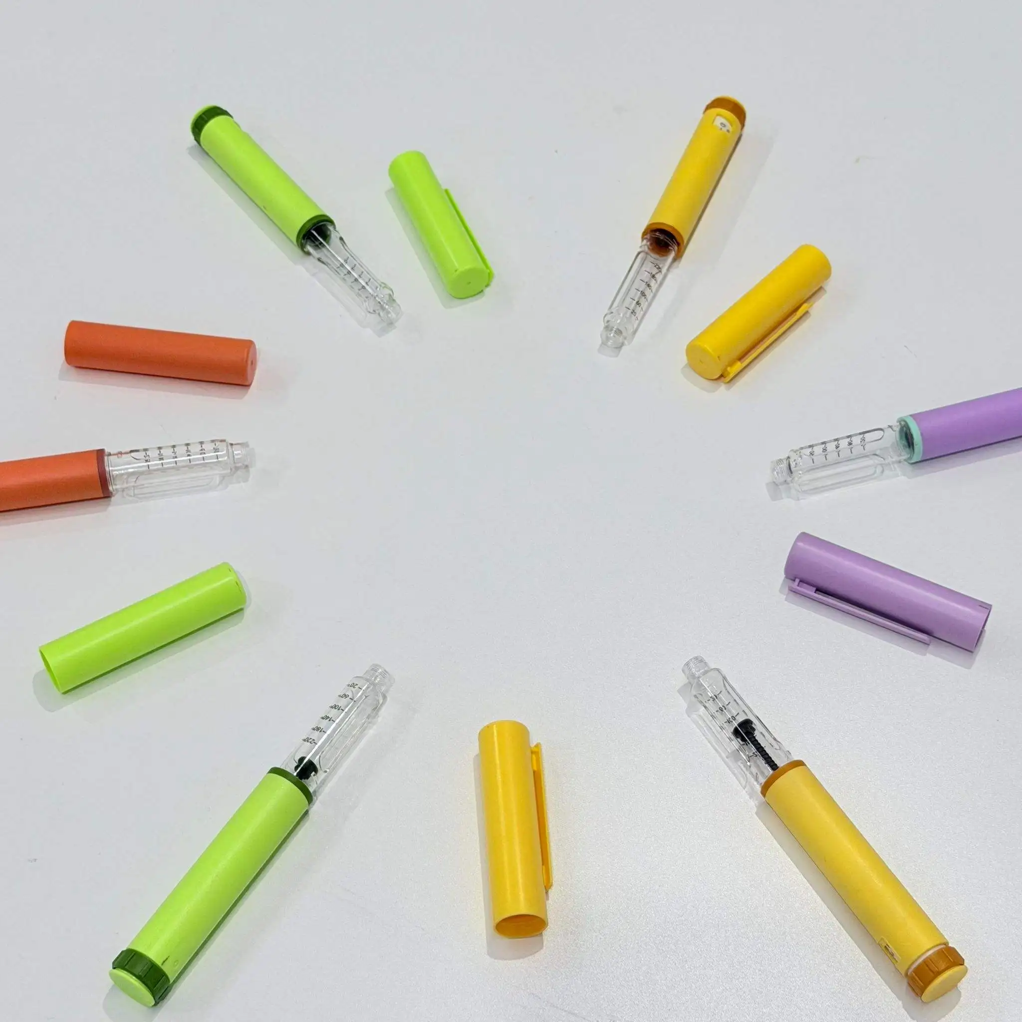 Different Colors on Sale High Precision Metal Reusable Injection Pen 3 ml Cartridge Pens for Beauty & Skin Care Injector