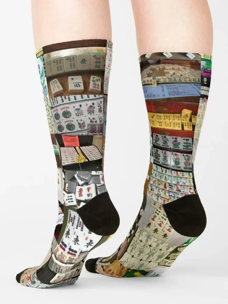 جوارب Mahjong الرياضية المخصصة للتدفئة جورب للأطفال تشغيل الصبي الطفل الجوارب النسائية