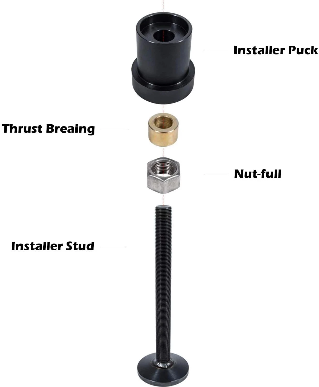 TENG MILE Inner Axle Side Seal Installation Tool for Dana 30, Dana 44 & Dana 60 Axles Front Differentials Auto Tools