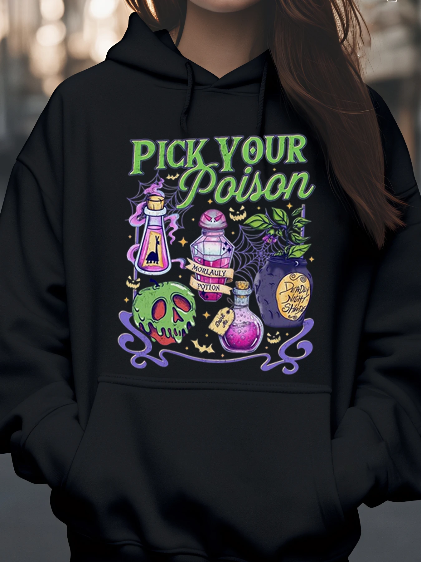 

Толстовка с рисунком Potion Brews на Хэллоуин, жуткая праздничная одежда для женщин и девочек