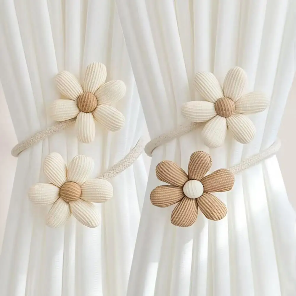 Curtain Straps Bendable Curtain Buckles Useful Accessories Flower Straps Gauze Curtain Items Colorful Supplies Cartoon Home Knot