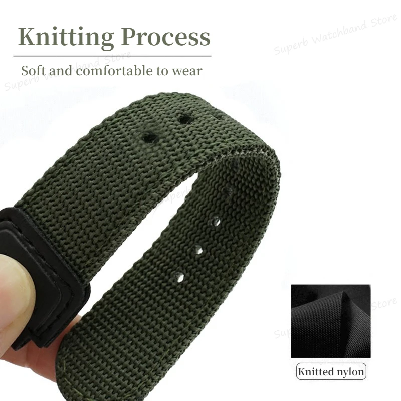 18mm Canvas Watchband for Casio for AE1200WH 1300 AQ-S810W SGW-300H 400 500 AEQ-110W Nylon Watch Strap Replacement