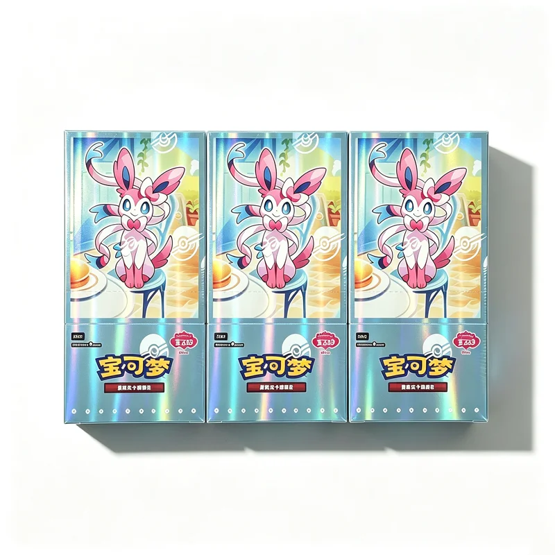 Vereinfachte Chinesische Pocket Elf TCG Gem Pack Vol.2 Booster Pack Anime Eeveelutions Sylveon SV Seltene Holo Sammelkarten