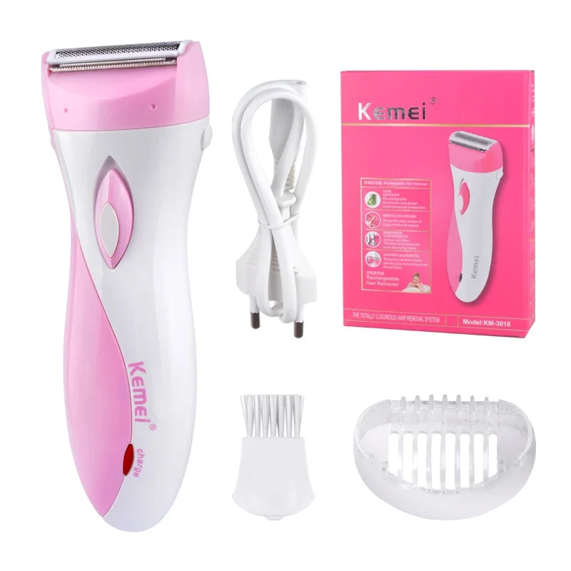 Kemei-3018 Donne Rasatura Lana Dispositivo Coltello Rasoio Elettrico Lana Epilatore Rasatura Per Lady Rasoio Cura Femminile KM-3018 Spedizione Gratuita